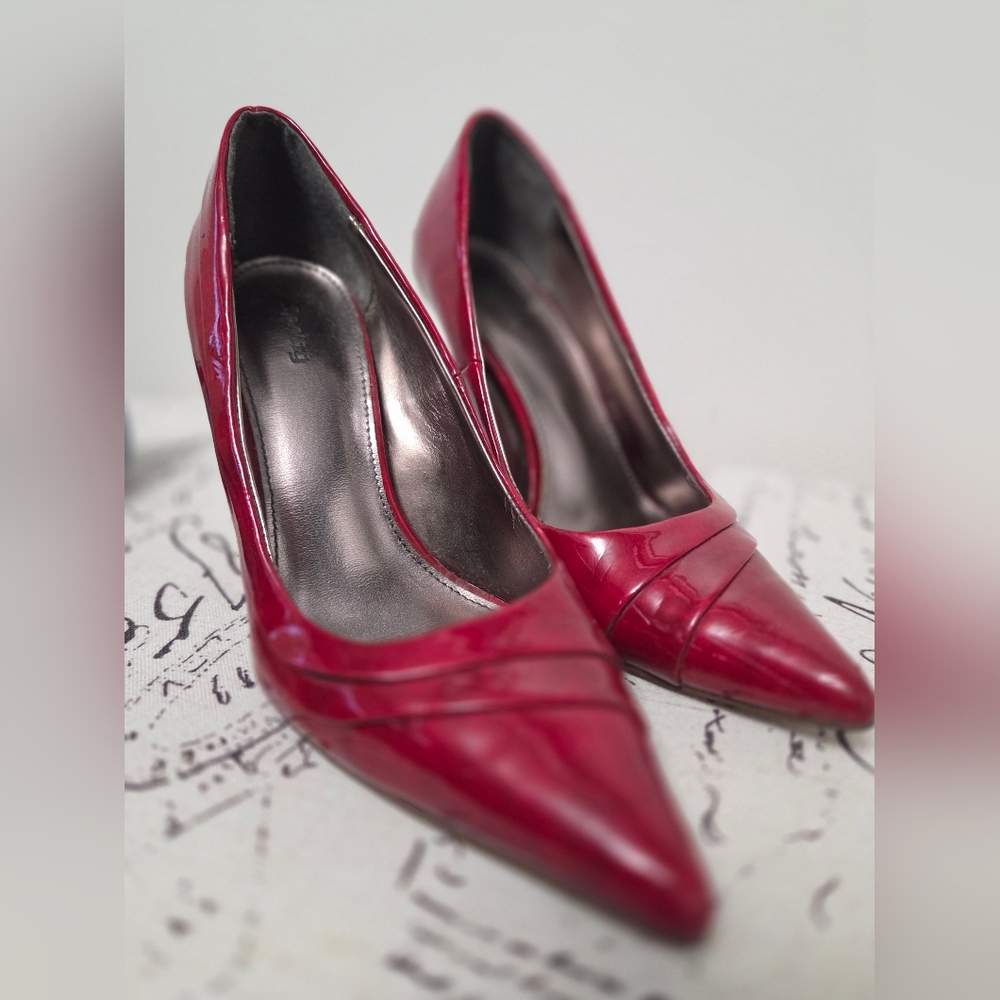 Spring Red Patent Leather Heels